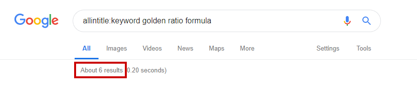 Keyword Golden Ratio – How to optimize keywords to rank your website in a snap of the day. 1 KEYWORD GOLDEN RATIO